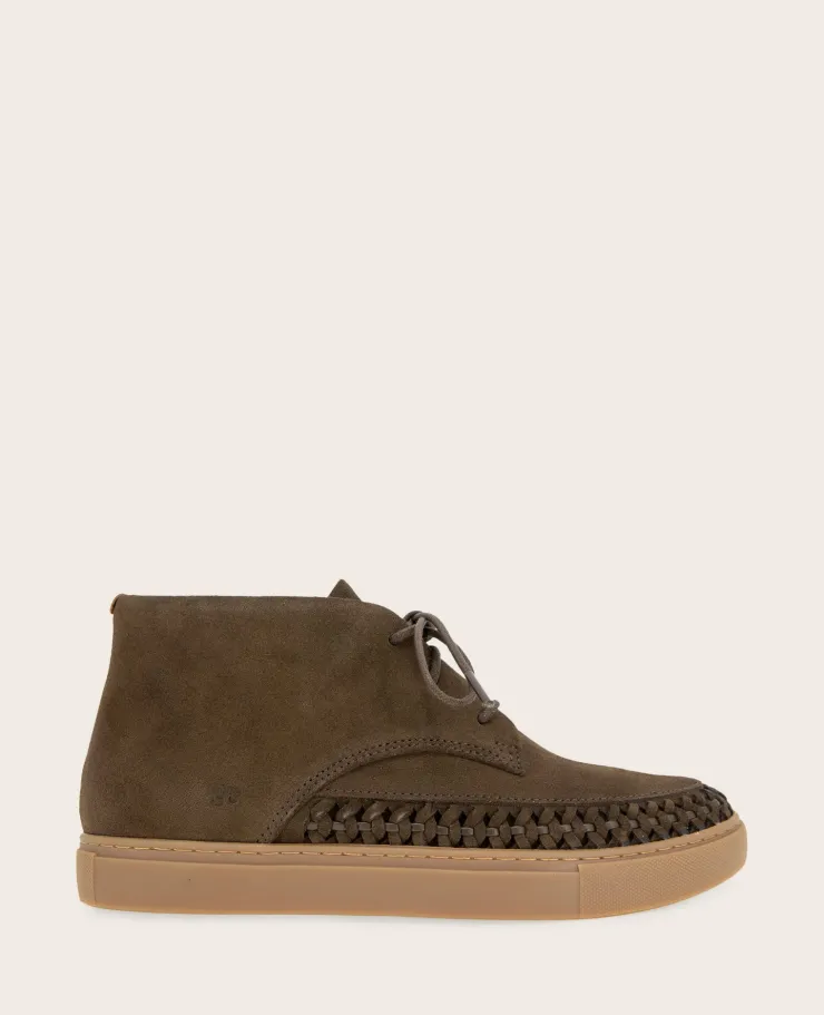 GENTLE SOULS - Cacti Suede Braid Detail Sneaker Bootie>Kenneth Cole New