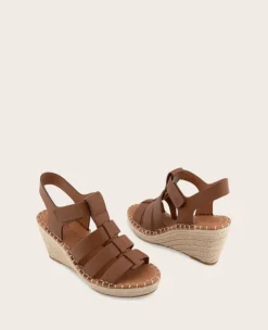 GENTLE SOULS - Capelin Leather Espadrille Wedge><noscript><img width=