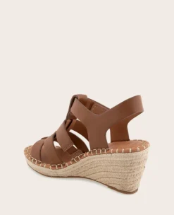 GENTLE SOULS - Capelin Leather Espadrille Wedge><noscript><img width=