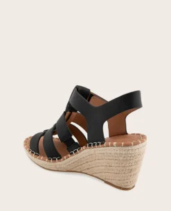 GENTLE SOULS - Capelin Leather Espadrille Wedge><noscript><img width=