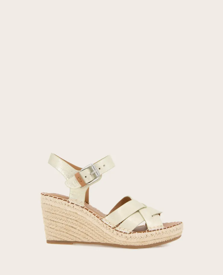GENTLE SOULS - Caspian Leather Espadrille Wedge>Kenneth Cole Outlet