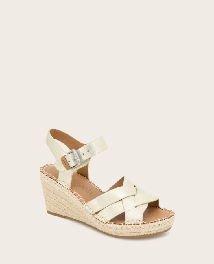 GENTLE SOULS - Caspian Leather Espadrille Wedge>Kenneth Cole Outlet