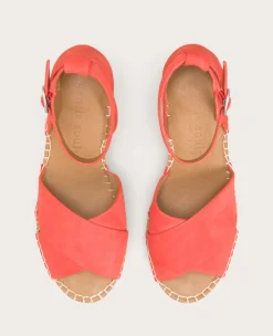 GENTLE SOULS - Charli Suede X-Band Espadrille Wedge Sandal><noscript><img width=