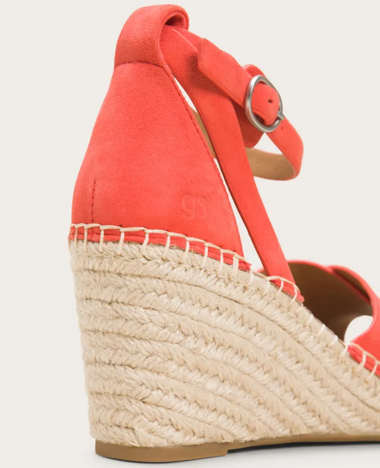 GENTLE SOULS - Charli Suede X-Band Espadrille Wedge Sandal>Kenneth Cole Best