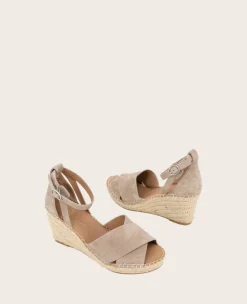 GENTLE SOULS - Charli Suede X-Band Espadrille Wedge Sandal><noscript><img width=