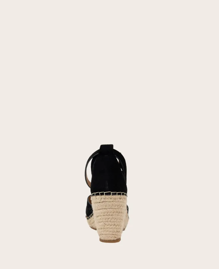 GENTLE SOULS - Charli Suede X-Band Espadrille Wedge Sandal>Kenneth Cole New
