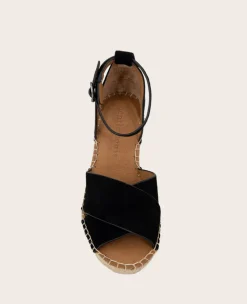 GENTLE SOULS - Charli Suede X-Band Espadrille Wedge Sandal><noscript><img width=
