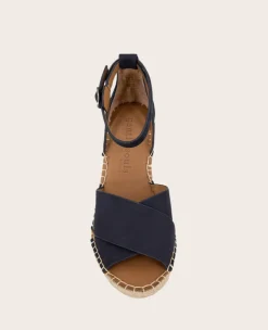 GENTLE SOULS - Charli Suede X-Band Espadrille Wedge Sandal><noscript><img width=