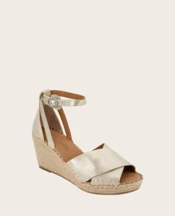 GENTLE SOULS - Charli Suede X-Band Espadrille Wedge Sandal><noscript><img width=