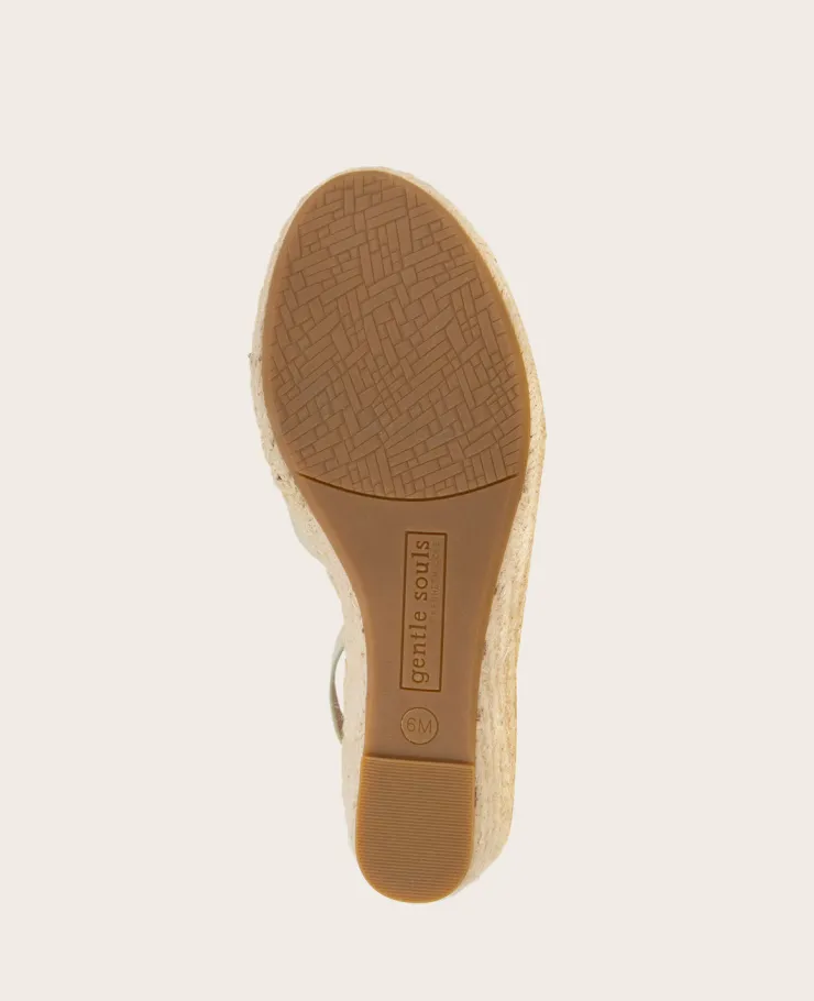 GENTLE SOULS - Charli Suede X-Band Espadrille Wedge Sandal>Kenneth Cole Sale