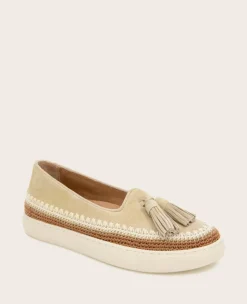 GENTLE SOULS - Citrus Tassel Suede Platform Slip On><noscript><img width=