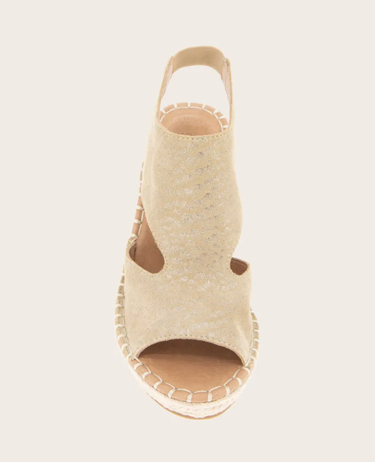 GENTLE SOULS - Cody Metallic Suede Espadrille Wedge>Kenneth Cole Hot