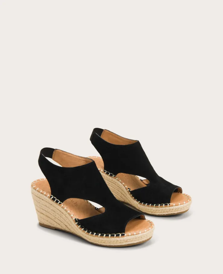 GENTLE SOULS - Cody Suede Esparille Wedge>Kenneth Cole Outlet