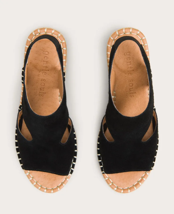 GENTLE SOULS - Cody Suede Esparille Wedge>Kenneth Cole Outlet