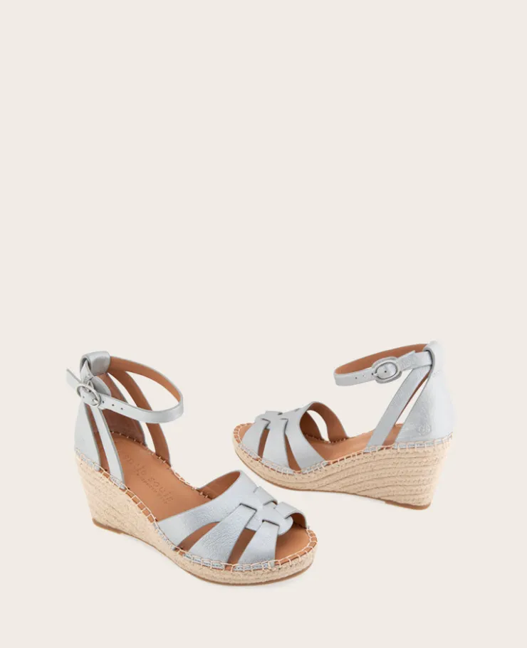 GENTLE SOULS - Coolie Metallic Espadrille Wedge>Kenneth Cole Discount