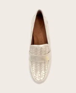GENTLE SOULS - Crew Woven Metallic Loafer><noscript><img width=