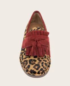 GENTLE SOULS - Cydney Haircalf And Suede Tassel Loafer><noscript><img width=