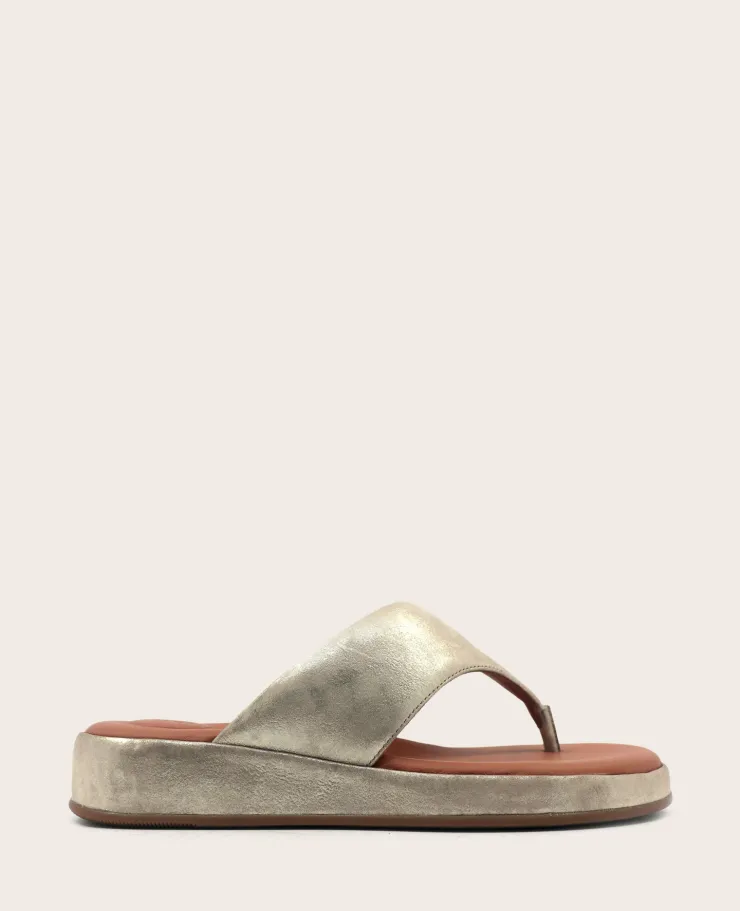 GENTLE SOULS - Daya Metallic Thong Sandal>Kenneth Cole Online