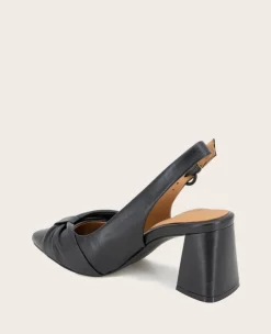 GENTLE SOULS - Diana Leather Bow Slingback Heel><noscript><img width=