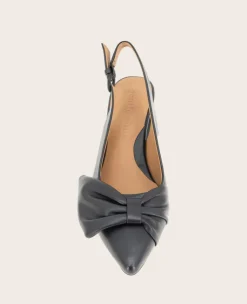 GENTLE SOULS - Diana Leather Bow Slingback Heel><noscript><img width=