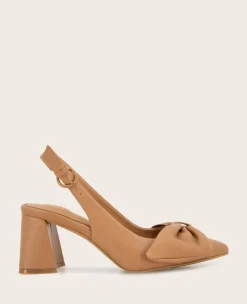 GENTLE SOULS - Diana Leather Bow Slingback Heel>Kenneth Cole Online