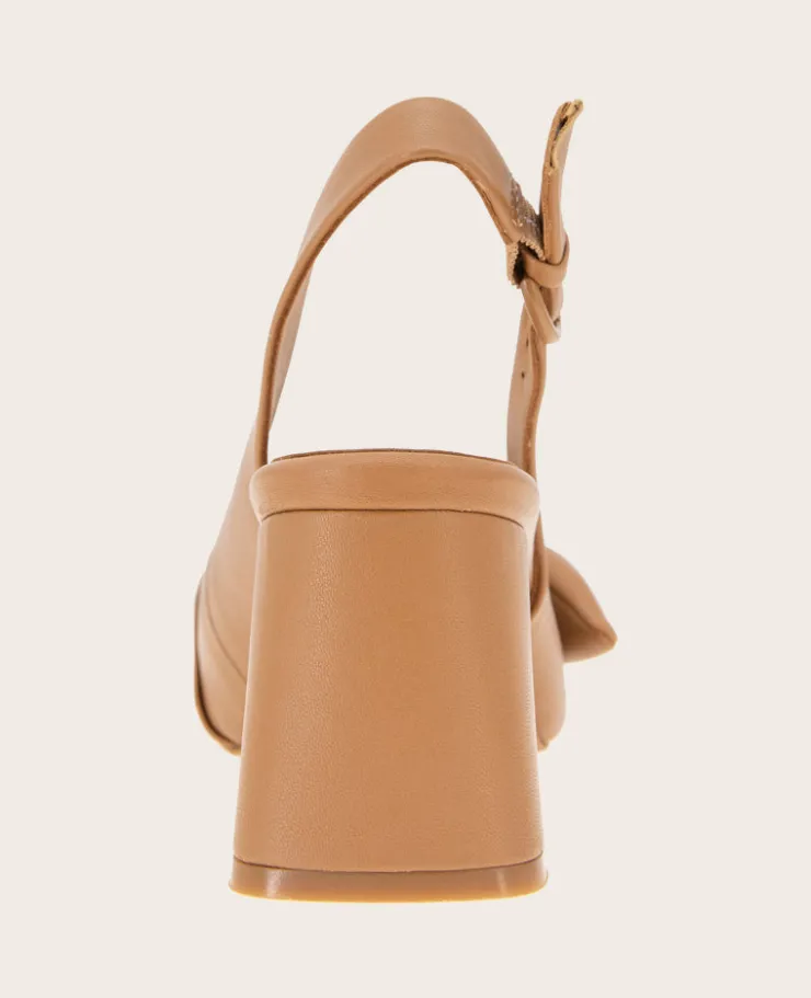GENTLE SOULS - Diana Leather Bow Slingback Heel>Kenneth Cole Online