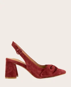 GENTLE SOULS - Diana Suede Bow Slingback Heel>Kenneth Cole Outlet