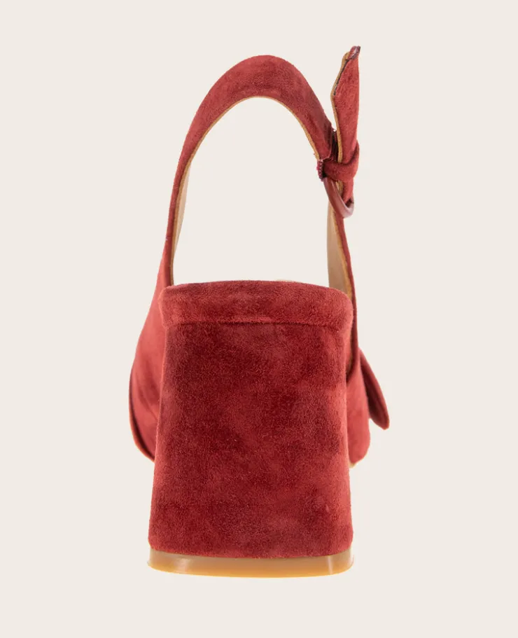 GENTLE SOULS - Diana Suede Bow Slingback Heel>Kenneth Cole Outlet