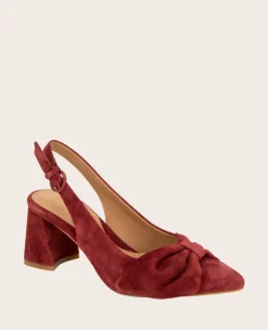 GENTLE SOULS - Diana Suede Bow Slingback Heel><noscript><img width=