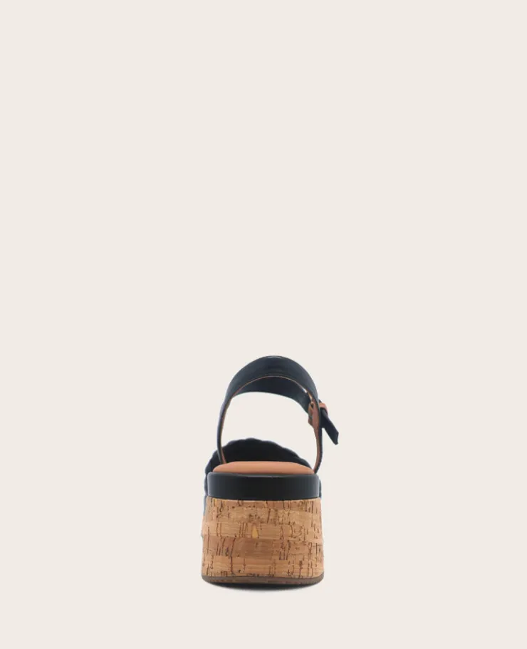 GENTLE SOULS - Dorris Woven Leather Cork Platform Sandal>Kenneth Cole Best