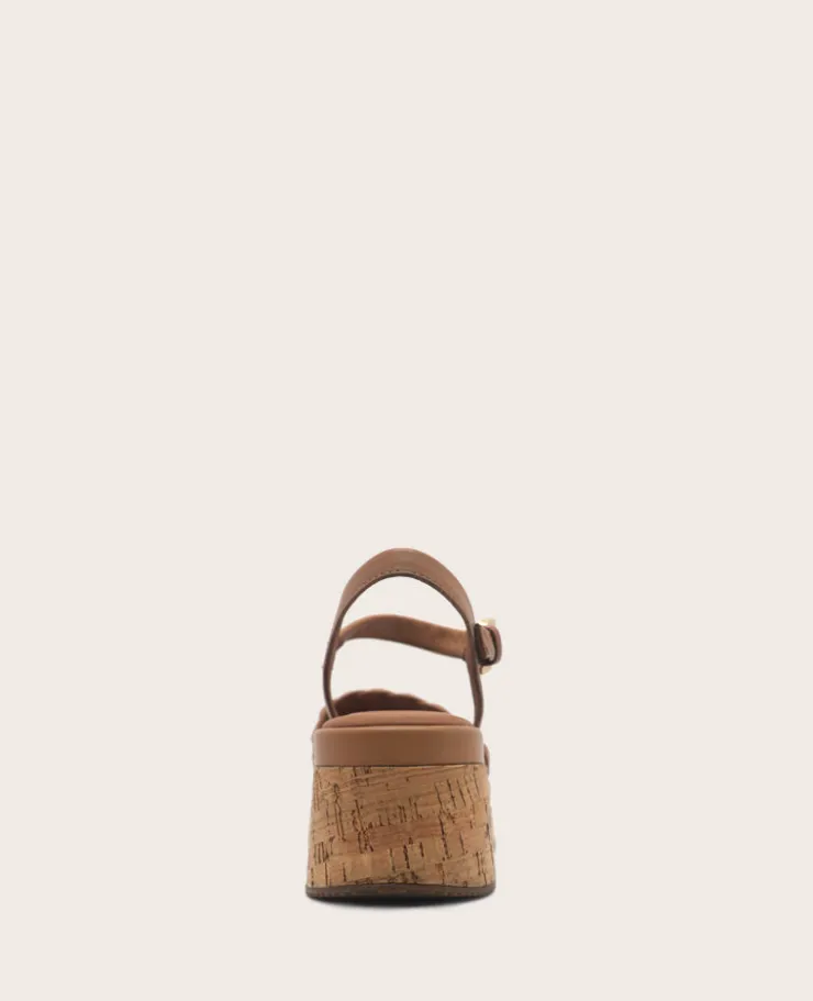 GENTLE SOULS - Dorris Woven Leather Cork Platform Sandal>Kenneth Cole New