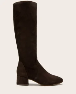 GENTLE SOULS - Ella Suede Stretch Boot with Wide Calf>Kenneth Cole
