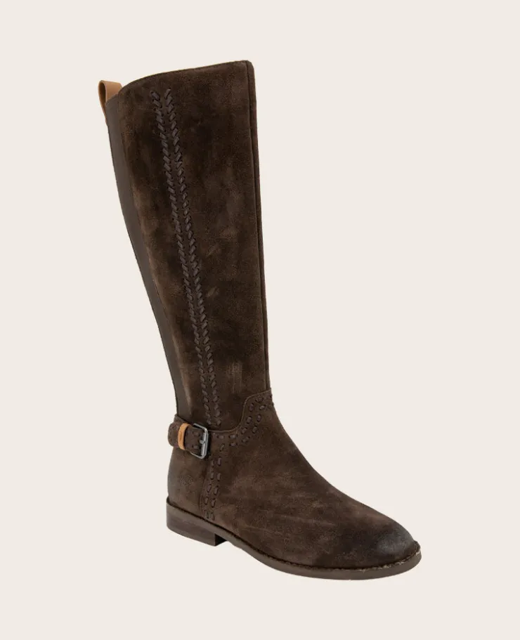 GENTLE SOULS - Elmwood Suede Detail Stitch Boot>Kenneth Cole Discount
