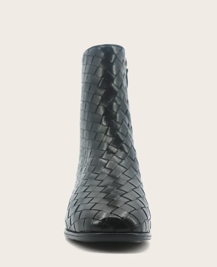 GENTLE SOULS - Elodie Leather Woven Side Zip Boot>Kenneth Cole Clearance