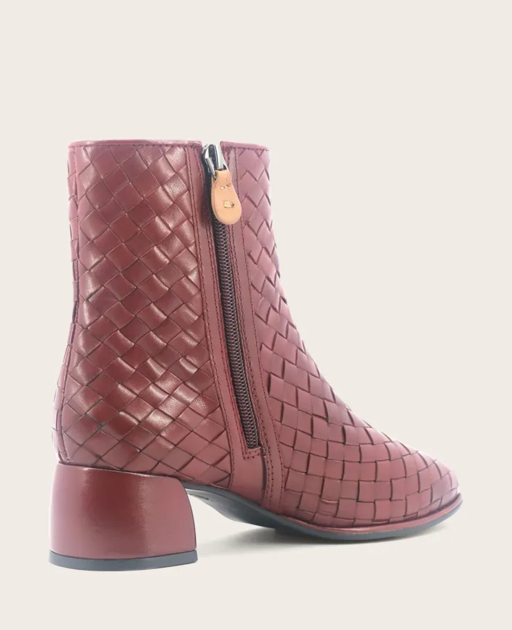 GENTLE SOULS - Elodie Leather Woven Side Zip Boot>Kenneth Cole Discount
