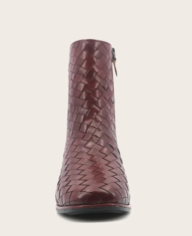 GENTLE SOULS - Elodie Leather Woven Side Zip Boot>Kenneth Cole Discount