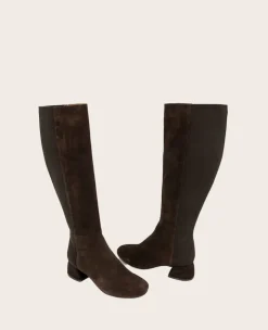 GENTLE SOULS - Emily Tall Suede Elastic Boot><noscript><img width=