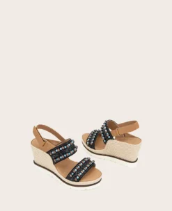 GENTLE SOULS - Evora 2 Leather Espadrille Wedge><noscript><img width=