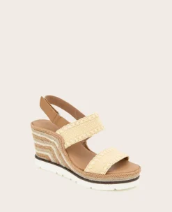 GENTLE SOULS - Evora Textile Espadrille Wedge><noscript><img width=