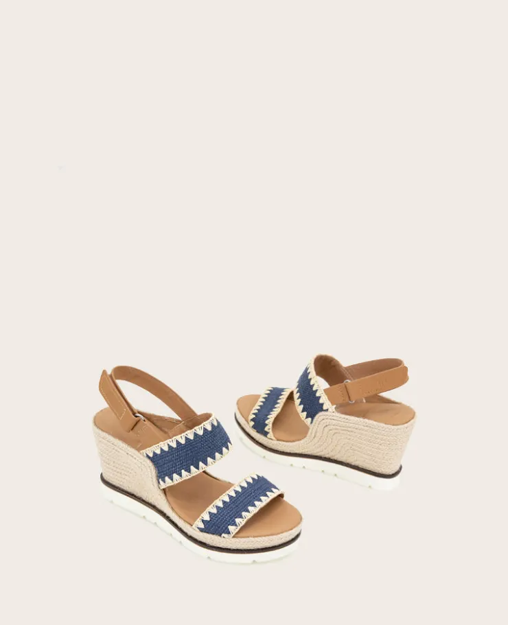 GENTLE SOULS - Evora Textile Espadrille Wedge>Kenneth Cole Clearance