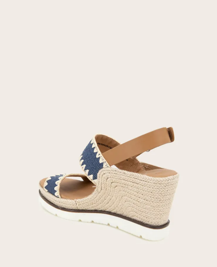 GENTLE SOULS - Evora Textile Espadrille Wedge>Kenneth Cole Clearance