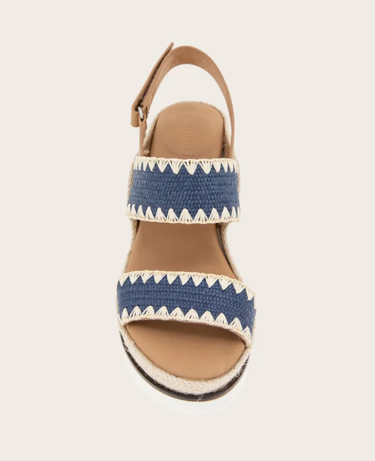 GENTLE SOULS - Evora Textile Espadrille Wedge>Kenneth Cole Clearance