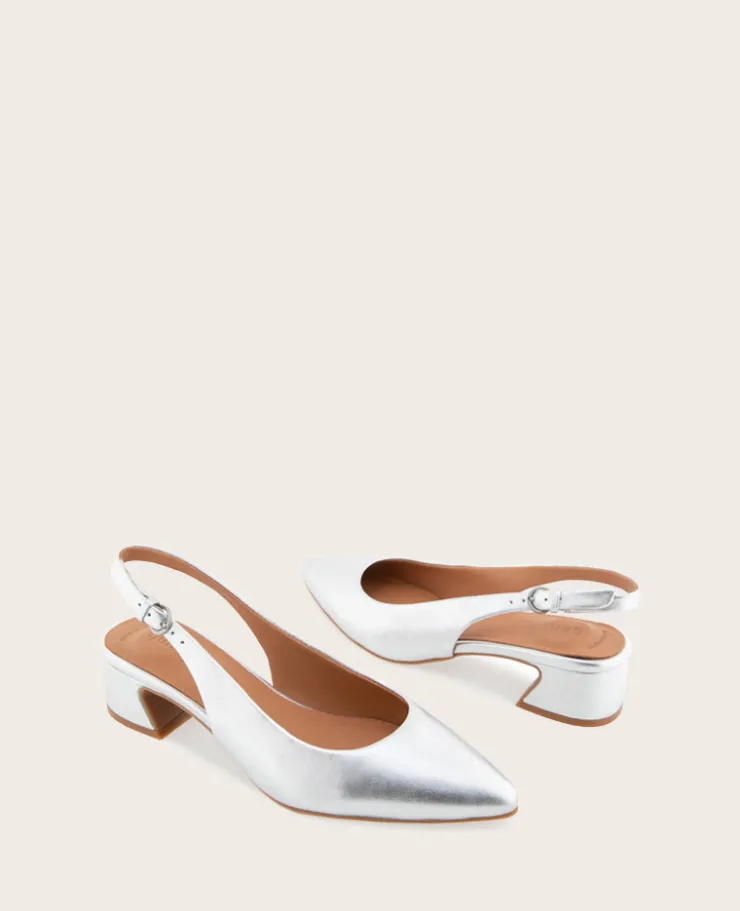 GENTLE SOULS - Georgia Metallic Slingback Heel>Kenneth Cole Discount