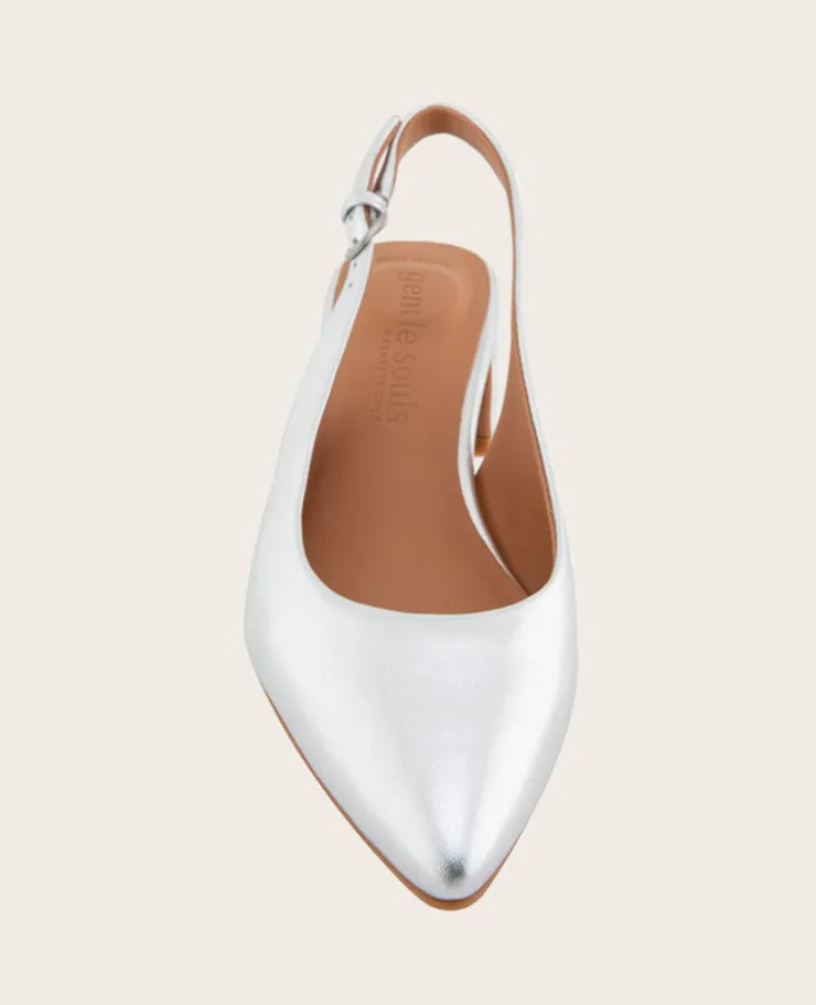 GENTLE SOULS - Georgia Metallic Slingback Heel>Kenneth Cole Discount