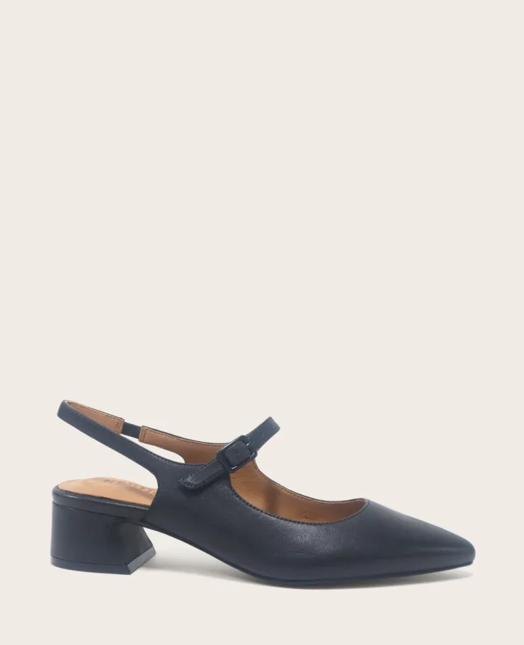 GENTLE SOULS - Gladys Leather Ankle Strap Slingback>Kenneth Cole
