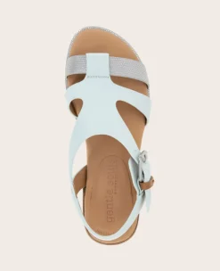 GENTLE SOULS - Haisley Leather Metallic Combo Sandal><noscript><img width=