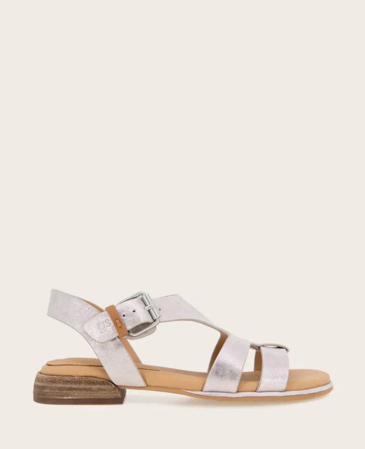 GENTLE SOULS - Haisley Leather Metallic Combo Sandal>Kenneth Cole Discount