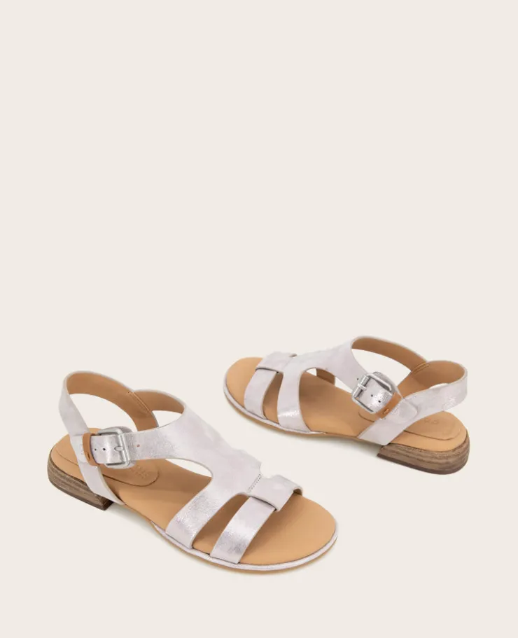 GENTLE SOULS - Haisley Leather Metallic Combo Sandal>Kenneth Cole Discount