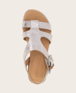 GENTLE SOULS - Haisley Leather Metallic Combo Sandal><noscript><img width=