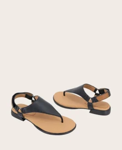 GENTLE SOULS - Holly Leather Ankle Strap Thong><noscript><img width=
